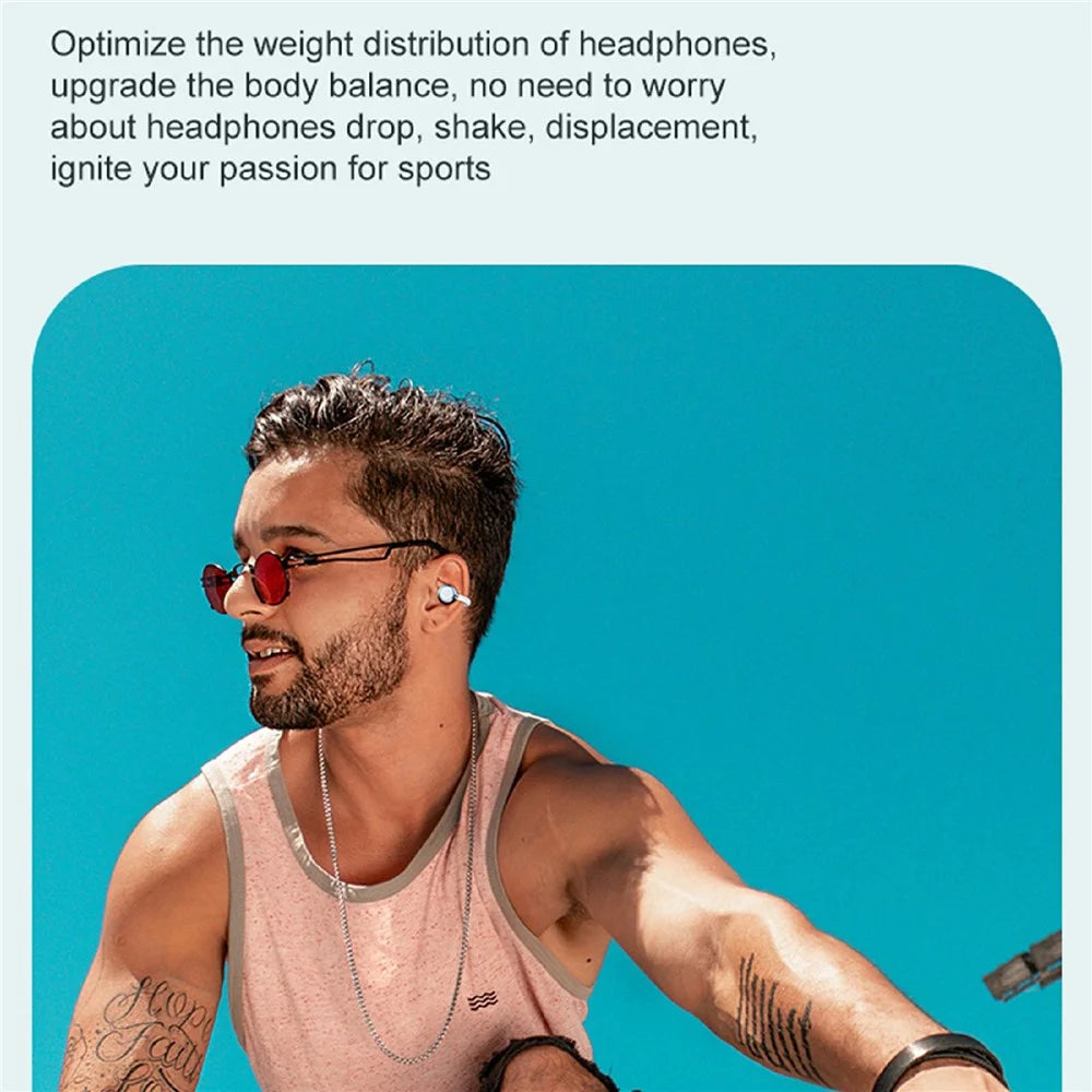 F11 HIFI Wireless Earbuds Clip-On Design BT Earphones True Wireless Stereo High Fidelity Sound Headphones - White - 5