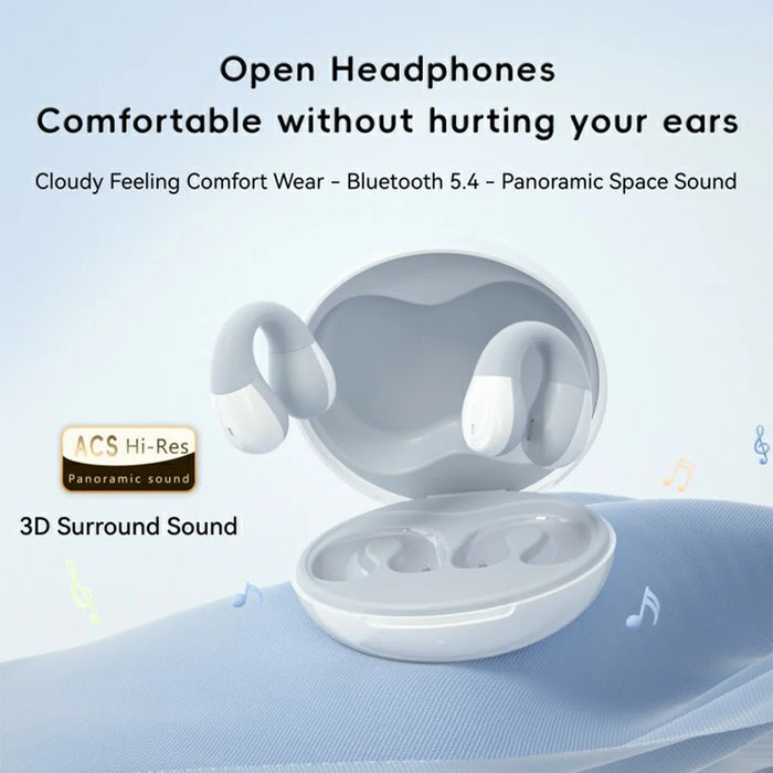 F13 1 Pair HIFI Wireless Earbuds Ear-Clip Design Bluetooth-Compatible Earphones True Wireless Stereo - Black - 4