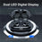 Q61 1 Pair In-Ear Sports Earbuds Digital Display Bluetooth-Compatible Headphones HIFI Sound Earphones - Black - 2
