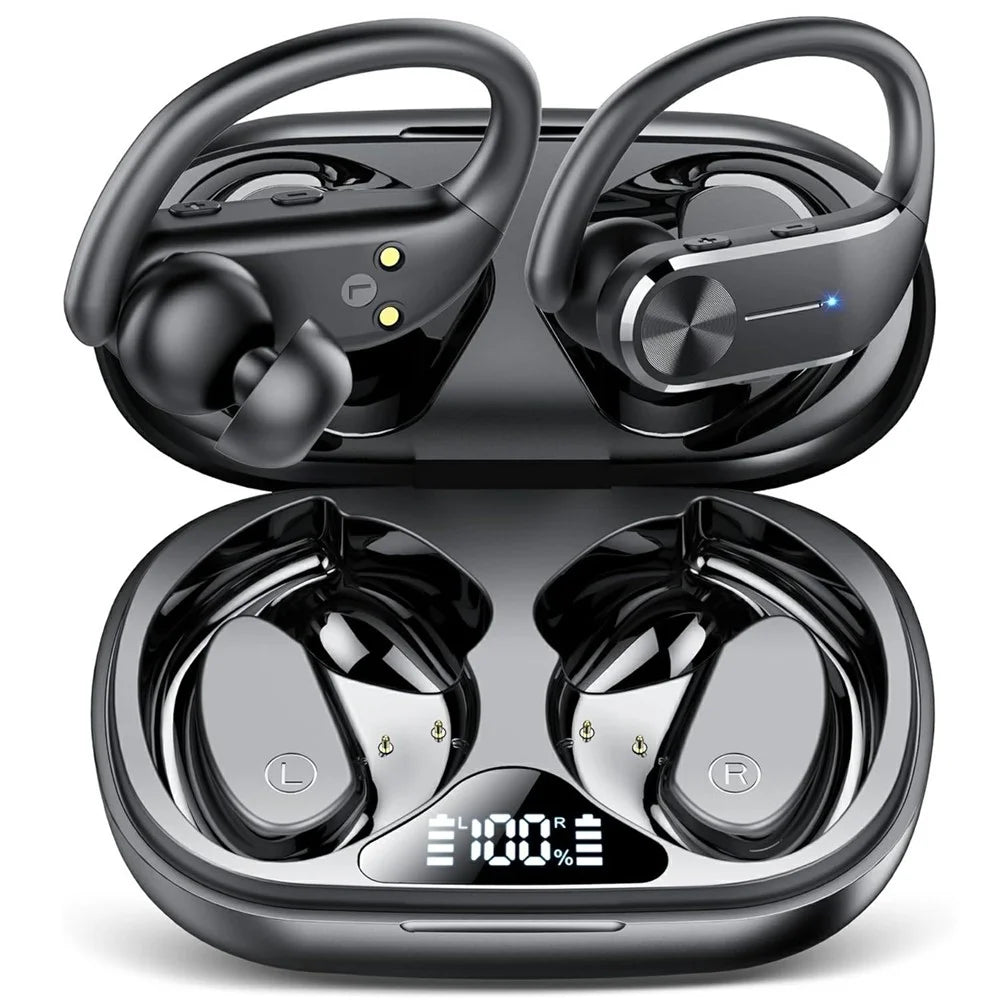 Q28S 1 Pair Wireless Sport Earphones Ear Hook Noise Cancelling Bluetooth-Compatible Headset - 1