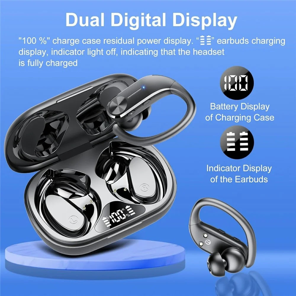 Q28S 1 Pair Wireless Sport Earphones Ear Hook Noise Cancelling Bluetooth-Compatible Headset - 3