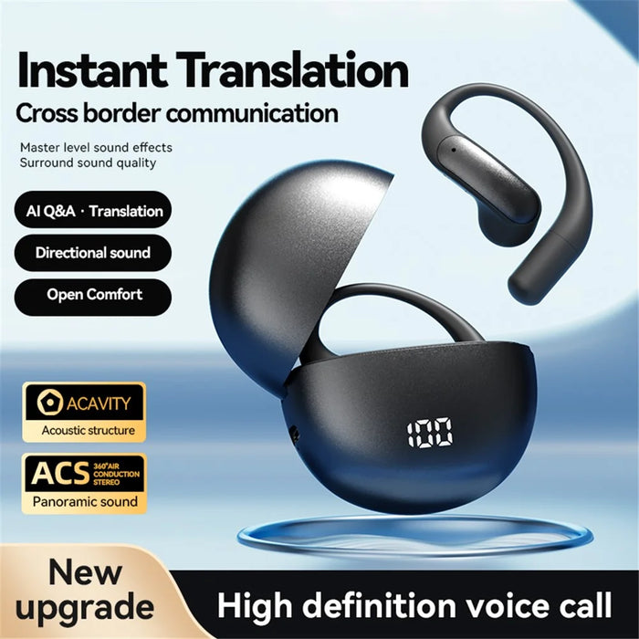M118 Wireless Earphones Bluetooth-Compatible Waterproof Sports Ear Hook Headset - Black - 2