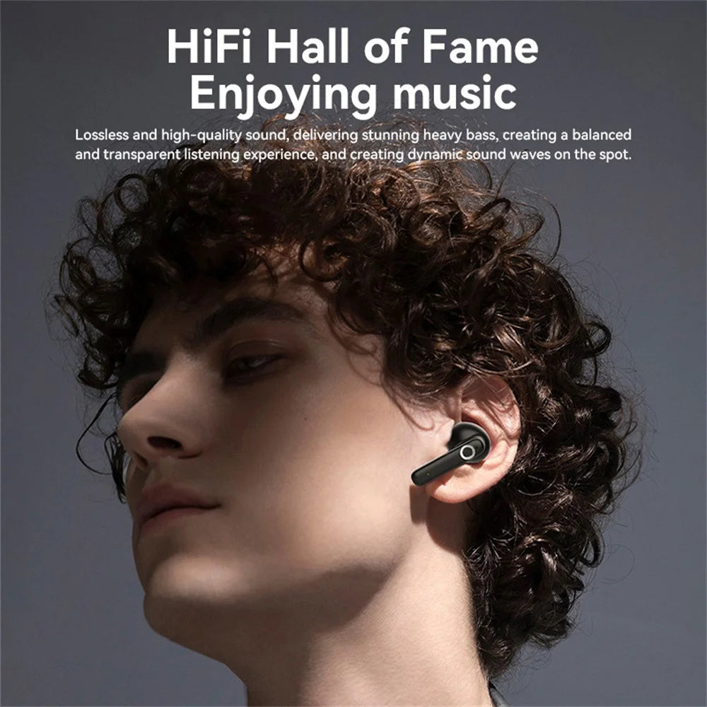 S12 Active Noise Cancellation Wireless Bluetooth-Compatible Earbuds In Ear Sports Headphones - Black - 5