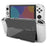 For Nintendo Switch OLED Crystal Clear Case with Stand Game Console Protective Cover Shell - Handle Raised Version - 1