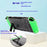 For Nintendo Switch OLED Crystal PC Case Diamond Pattern Split Design Protective Cover - 4