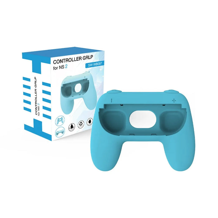 For Nintendo Switch 2 Controller Holder 1Pair Left Right Handle Joy-Con Grip Shock Resistant - Blue+Orange - 5