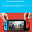 For Nintendo Switch Case Soft TPU Anti Drop Anti Slip Protective Cover - Black - 5