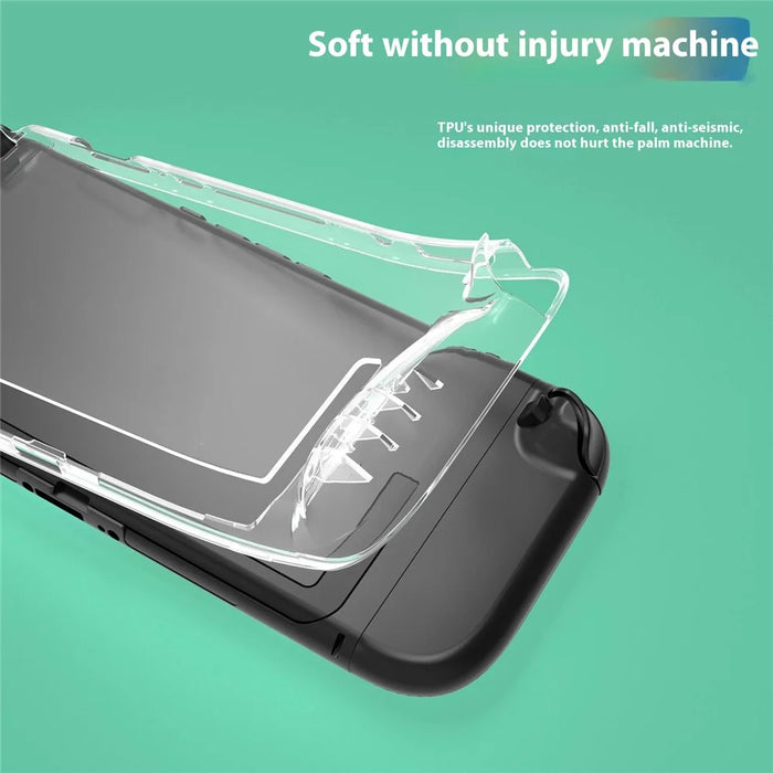For Nintendo Switch 2 Console Case Clear TPU Integrated Anti Drop Full Protection Cover - 5