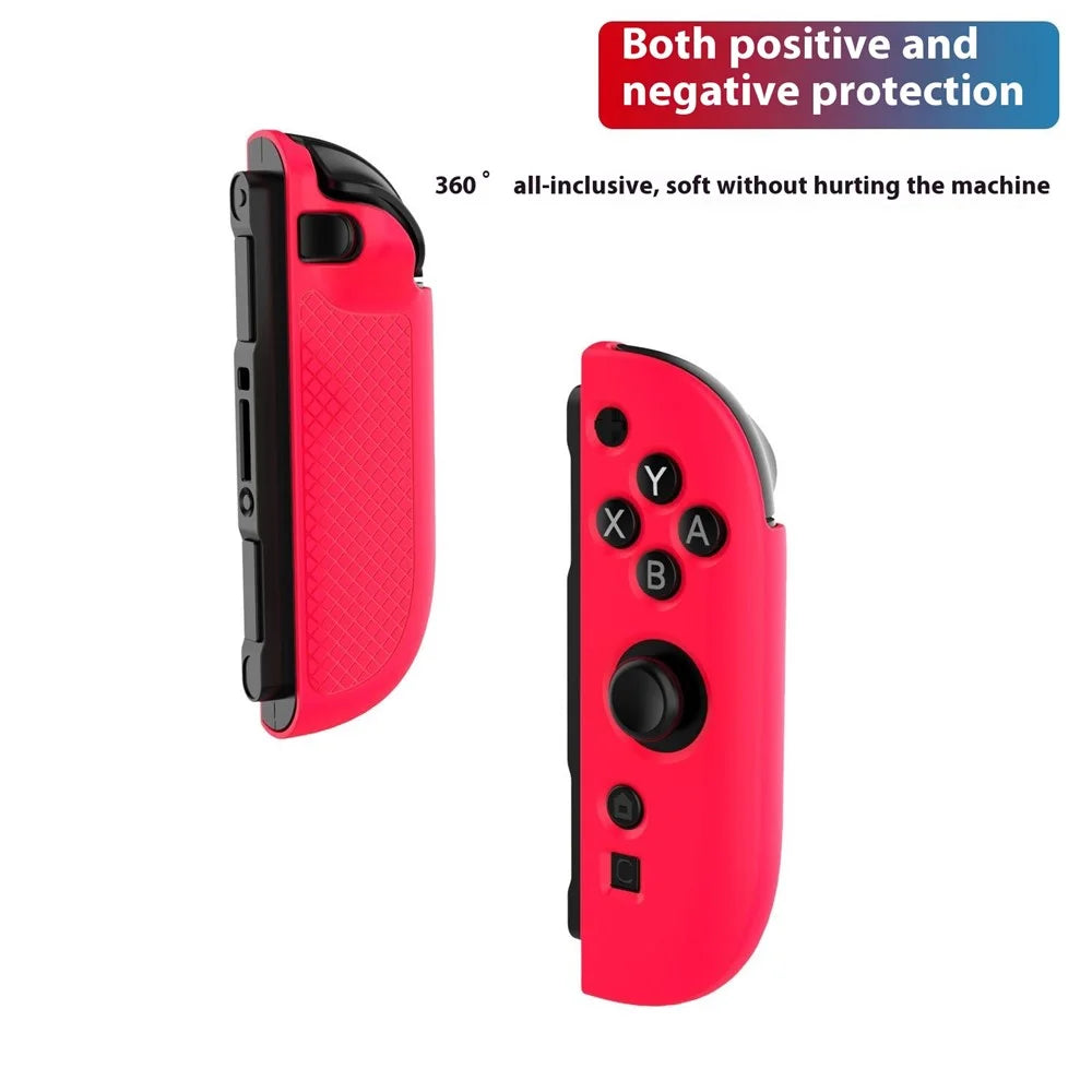 1Pair Silicone Cover for Nintendo Switch 2 Controller Protective Case Game Console Joy-Con Handle Sleeve - Black - 4
