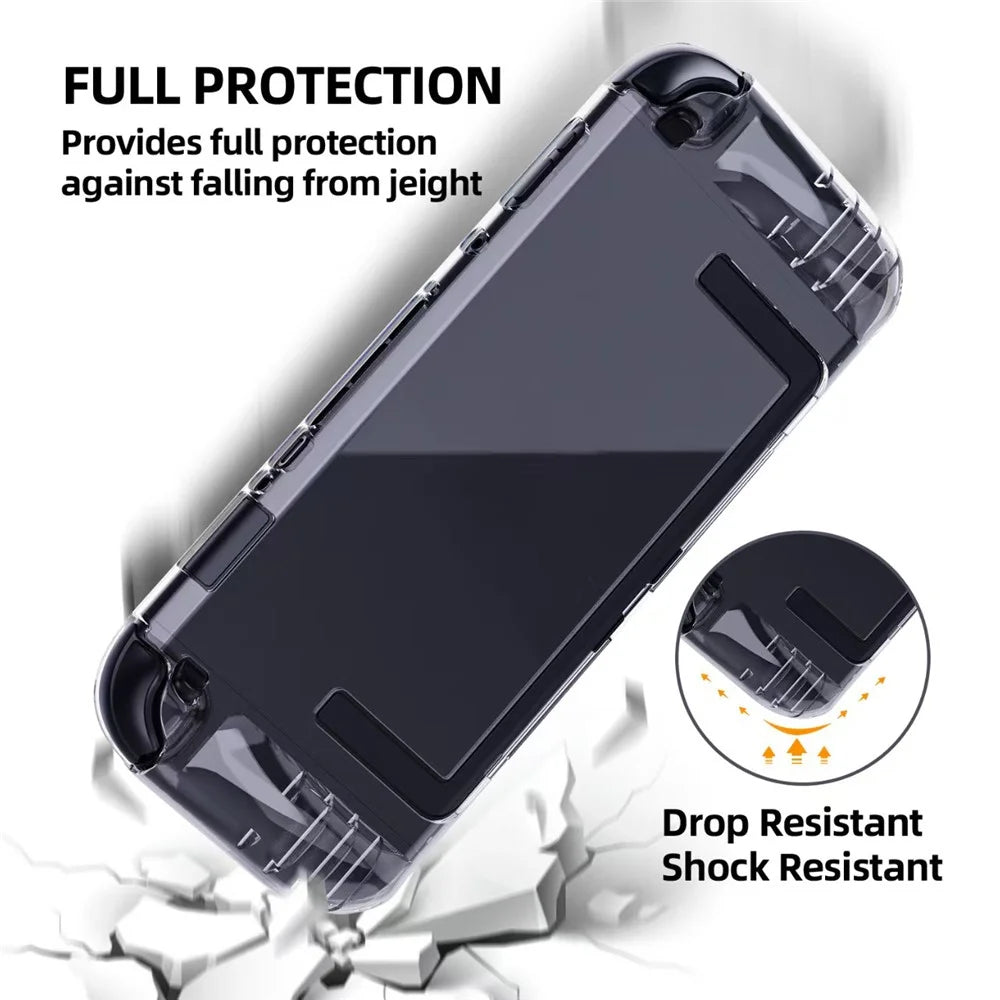 For Nintendo Switch 2 TPU Case Transparent Shockproof Slim Protective Cover - 3
