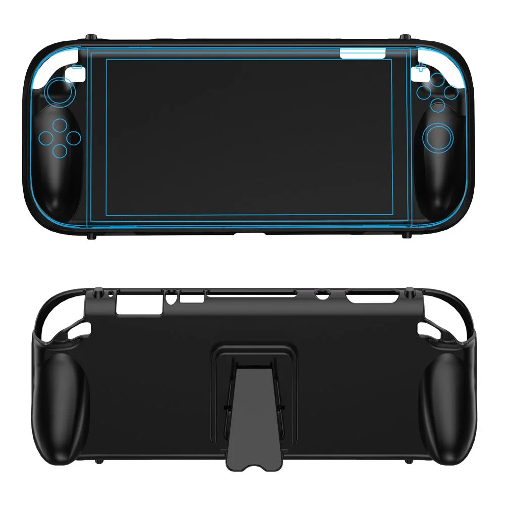 JYS JYS-NS2301 For Nintendo Switch 2 TPU Protective Case with Stand Anti Slip Gaming Console Back Cover - 1
