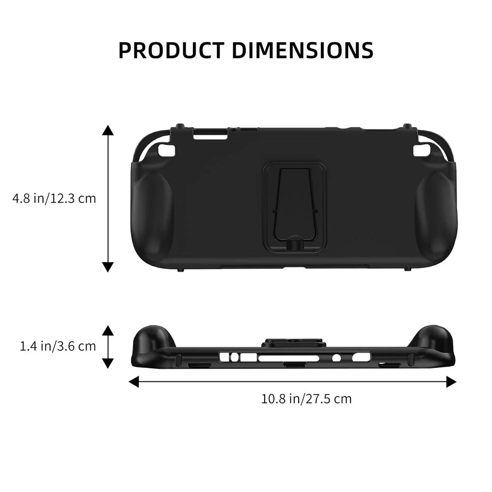 JYS JYS-NS2301 For Nintendo Switch 2 TPU Protective Case with Stand Anti Slip Gaming Console Back Cover - 4