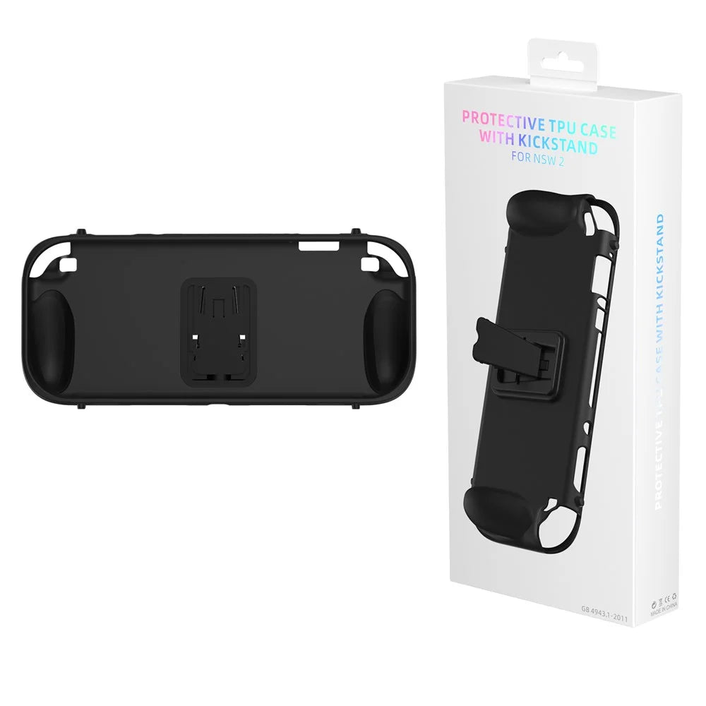 JYS JYS-NS2301 For Nintendo Switch 2 TPU Protective Case with Stand Anti Slip Gaming Console Back Cover - 6
