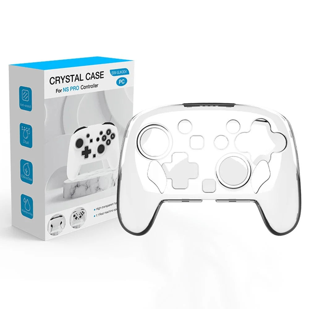 For Nintendo Switch 2 Pro Game Controller Crystal Clear Protective Case PC Shell Transparent Cover - 1