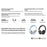 REMAX RB-920HB Wireless Headphones ANC Over-Ear Heatset with High Fidelity Sound For Comfortable Wear - Black - 2