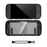 For Nintendo Switch 2 Game Console Shockproof Cover Crystal Clear TPU  + PC Protective Case - Black - 3