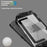 For Nintendo Switch 2 Game Console Shockproof Cover Crystal Clear TPU  + PC Protective Case - Black - 7