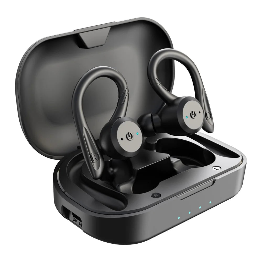 BE1032 Earhook TWS Earbuds Bluetooth-Compatible 5.0 Headset IPX7 Waterproof Sport Stereo Wireless Earphones - 1