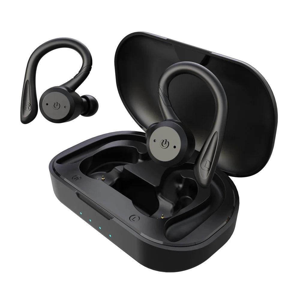 BE1032 Earhook TWS Earbuds Bluetooth-Compatible 5.0 Headset IPX7 Waterproof Sport Stereo Wireless Earphones - 2