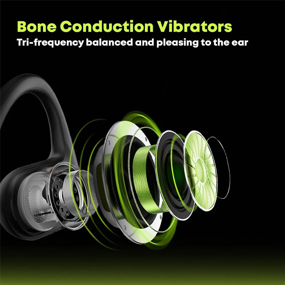 LANGSDOM BE17 IPX8 Waterproof Bone Conduction Bluetooth-Compatible Headphones Built In 32G Storage - 3