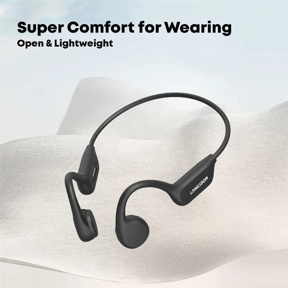 LANGSDOM BE17 IPX8 Waterproof Bone Conduction Bluetooth-Compatible Headphones Built In 32G Storage - 7