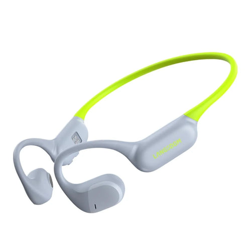 LANGSDOM Airware Pro BE19 Open Ear Headphones MP3 Mode Waterproof Running Earphones Built In 32G Storage - Grey+Green - 1