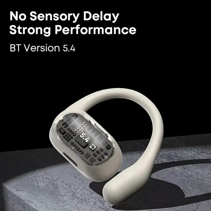 LANGSDOM TS17 Wireless Bluetooth-Compatible Earphones Ear Hook Open-Ear Design Waterproof Headset with Microphone - Beige - 5