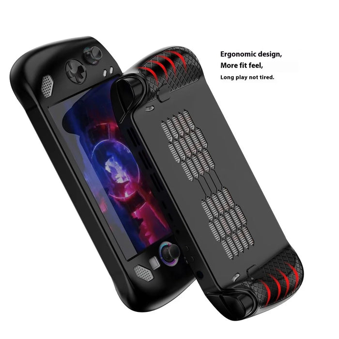 For Lenovo Legion Go S Handheld Game Console Silicone Case Impact-Resistant Soft Protective Cover - White - 6
