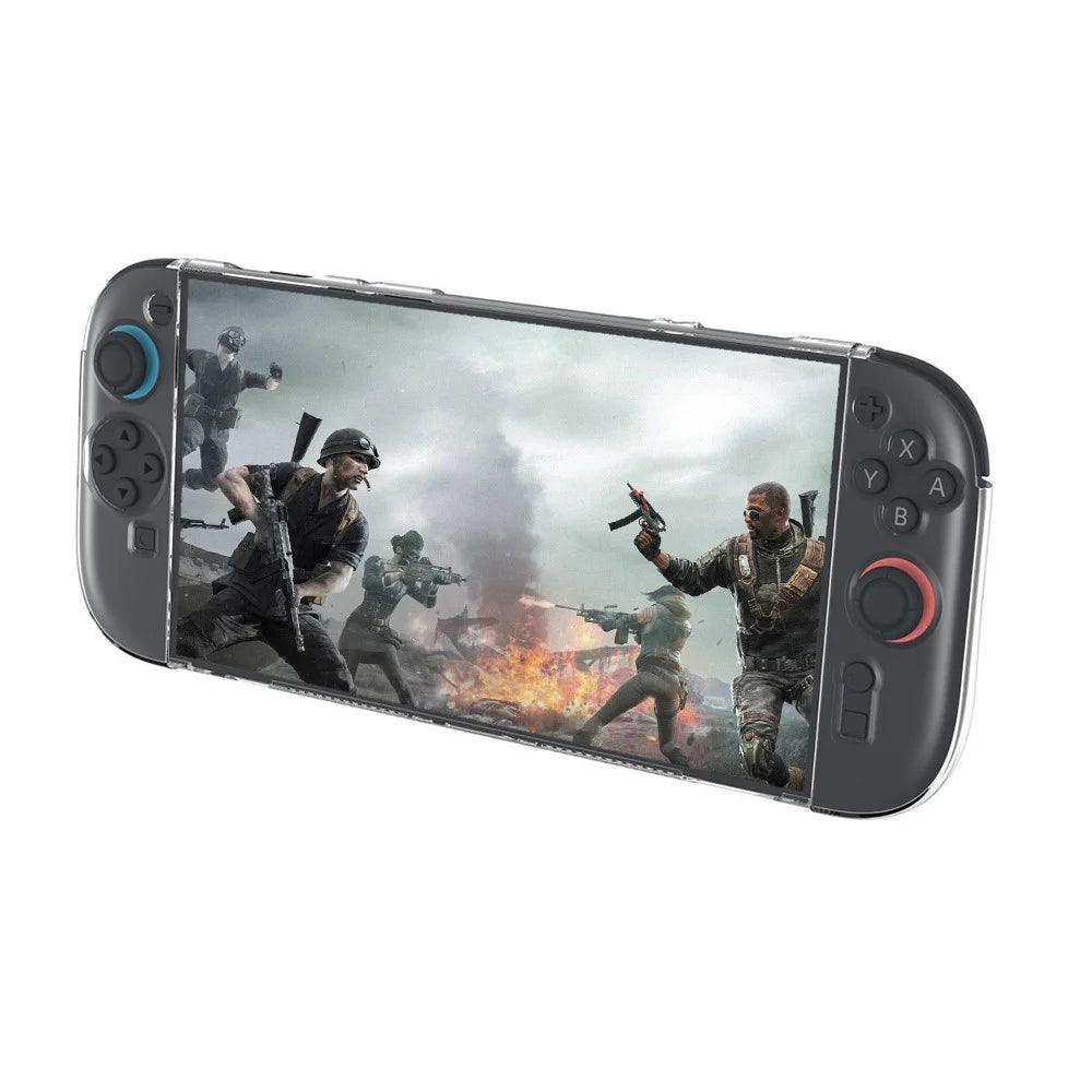 For Nintendo Switch 2 Protective Case Game Console Clear Anti Scratch TPU Cover with 6 Game Card Storage Slots - 3