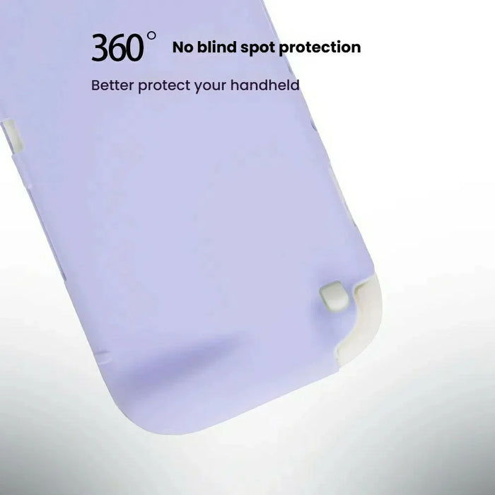 For Nintendo Switch 2 Silicone Case Integrated Design Washable Shockproof Protective Cover - White - 3