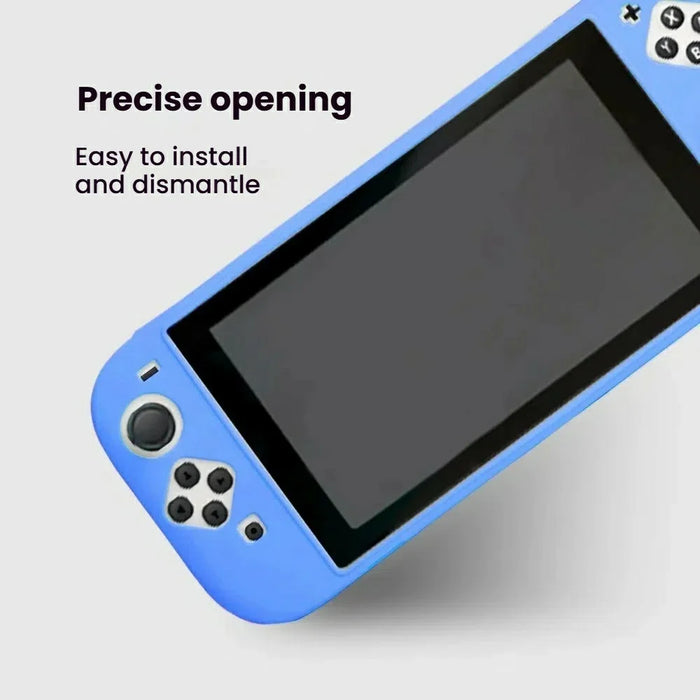 For Nintendo Switch 2 Silicone Case Integrated Design Washable Shockproof Protective Cover - White - 7