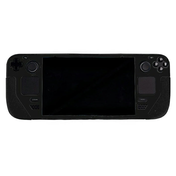 For Steam Deck Silicone Case Integrated Design Washable Shockproof Protective Cover - Black - 1