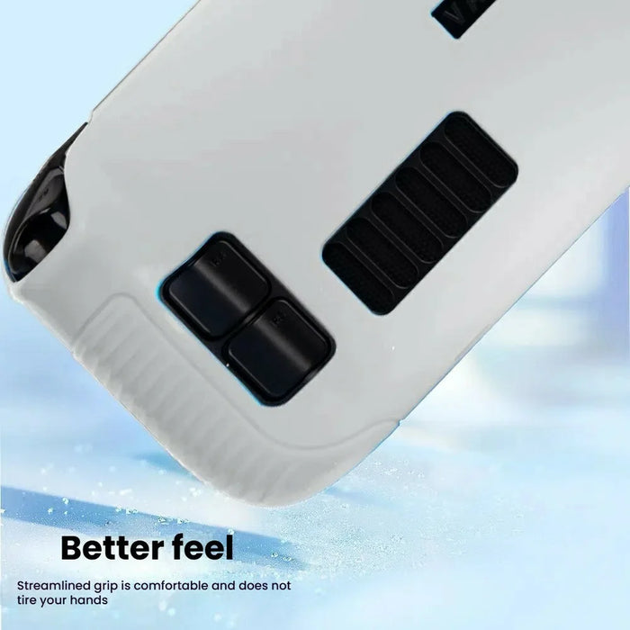 For Steam Deck Silicone Case Integrated Design Washable Shockproof Protective Cover - Black - 3