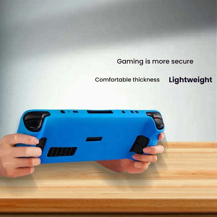 For Steam Deck Silicone Case Integrated Design Washable Shockproof Protective Cover - Black - 5
