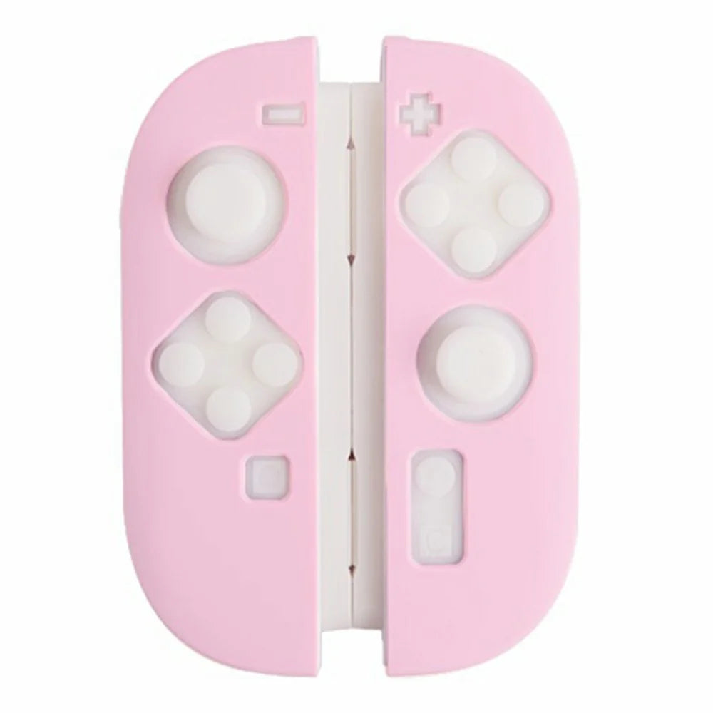 For Nintendo Switch 2 Controller Silicone Case Separate Design Shockproof Anti Drop Protective Cover - Pink - 1