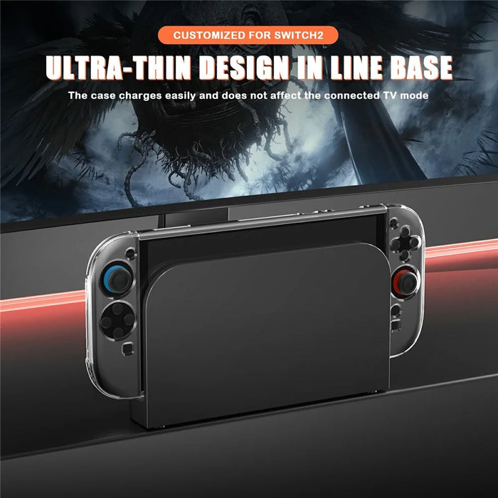 For Nintendo Switch 2 Protective Case Gaming Console Transparent PC Shockproof Cover - 5