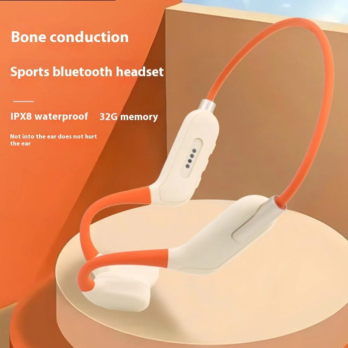 WY5 IPX8 Waterproof Bone Conduction Bluetooth-Compatible Headphones for Swimming Built In 32GB Memory - 2