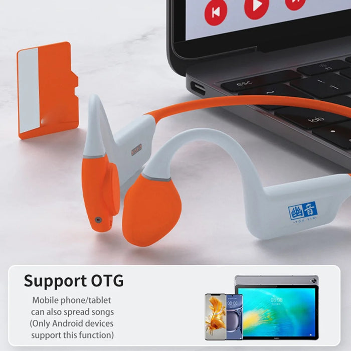 YOUYIN WY998-Plus Built In 32G Memory IPX8 Waterproof Bone Conduction Sports Headphones for Swimming - 6