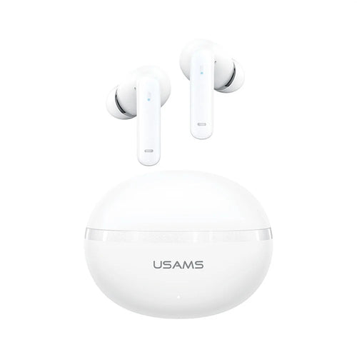USAMS Echo E02 Wireless In-Ear Earbuds Bluetooth-Compatible 5.3 ANC + ENC Noise Cancelling Headphones - White - 1