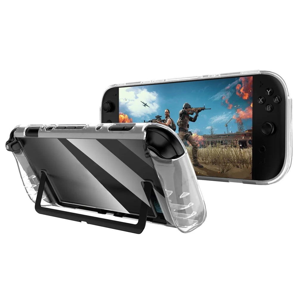 SW2D04 For Nintendo Switch 2 Handheld Game Console Protective Case Transparent Anti Drop TPU Cover - 1