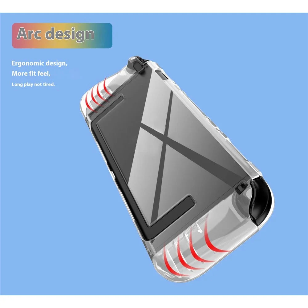 SW2D04 For Nintendo Switch 2 Handheld Game Console Protective Case Transparent Anti Drop TPU Cover - 5