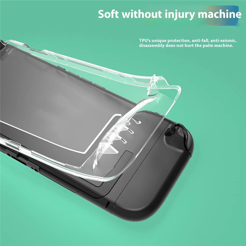 SW2D04 For Nintendo Switch 2 Handheld Game Console Protective Case Transparent Anti Drop TPU Cover - 6