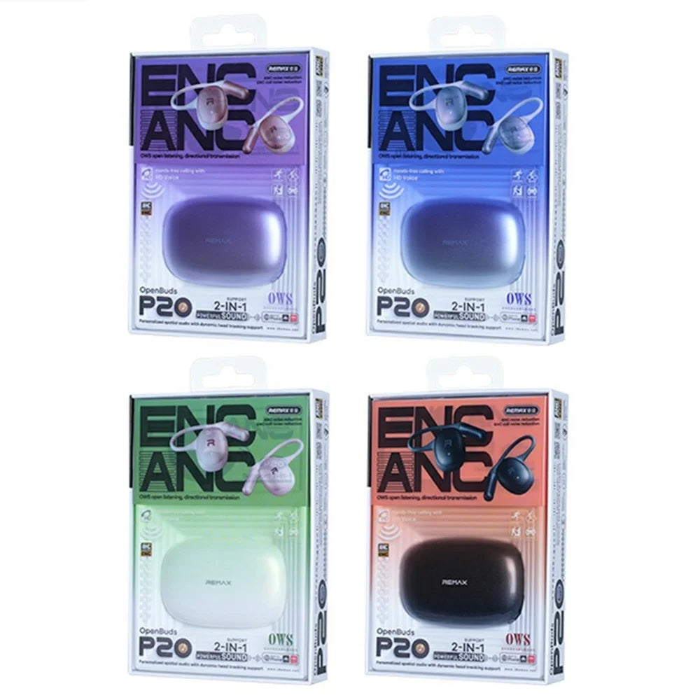 REMAX Openbuds P20 True Wireless Stereo Earbuds For Music Calls ANC Bluetooth-Compatible Earphones - Purple - 4