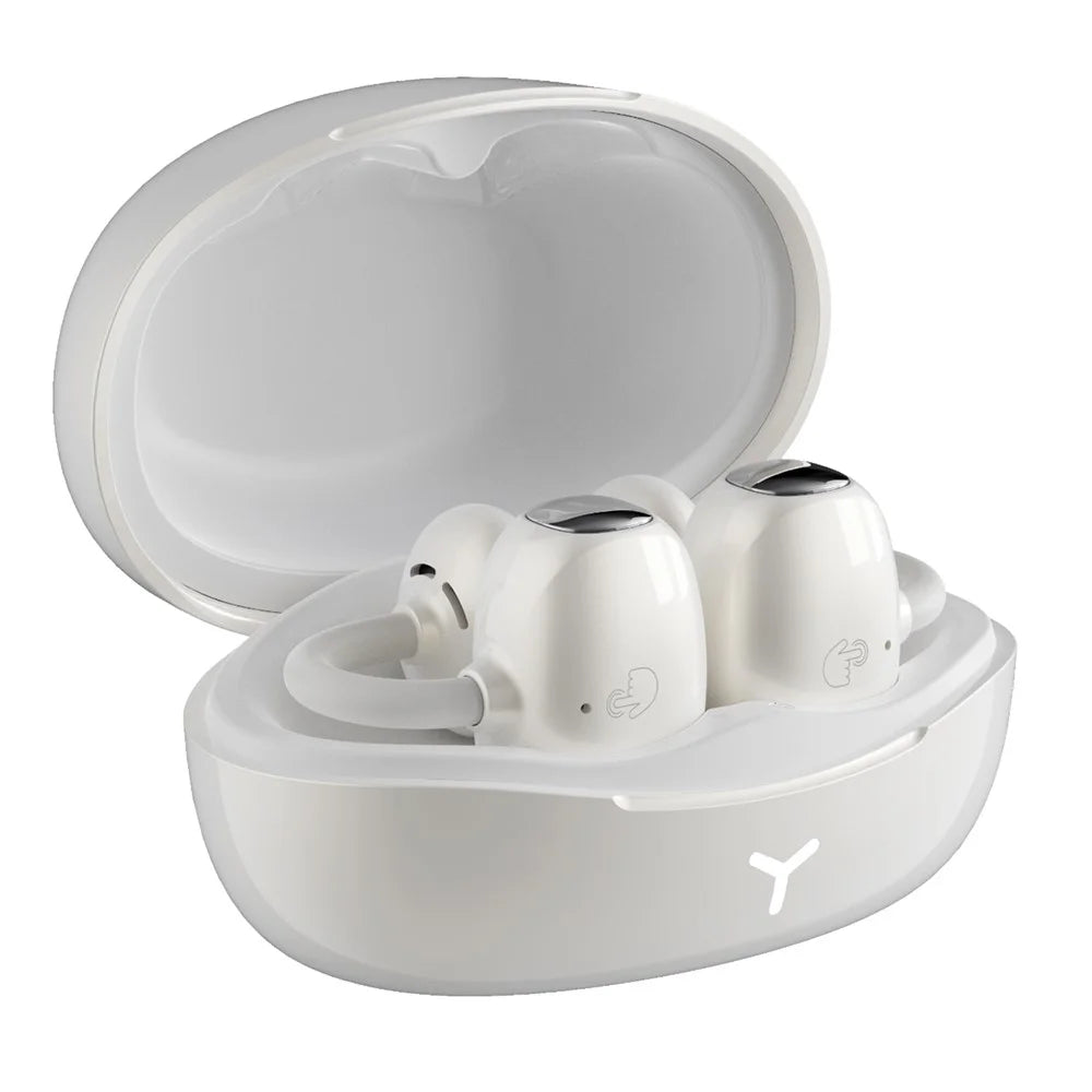 HILEO Hi85 Ear-Clip Wireless Headphones Bluetooth-Compatible Stereo Earbuds Button  /  Touch Operation ENC Earphones - White - 1
