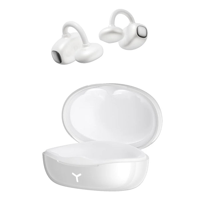 HILEO Hi85 Ear-Clip Wireless Headphones Bluetooth-Compatible Stereo Earbuds Button  /  Touch Operation ENC Earphones - White - 3