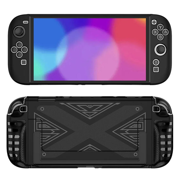 SW2D03 For Nintendo Switch 2 Game Console Anti Scratch Case TPU + PC Split Protective Cover - Black - 1