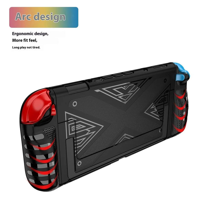 SW2D03 For Nintendo Switch 2 Game Console Anti Scratch Case TPU + PC Split Protective Cover - Black - 4