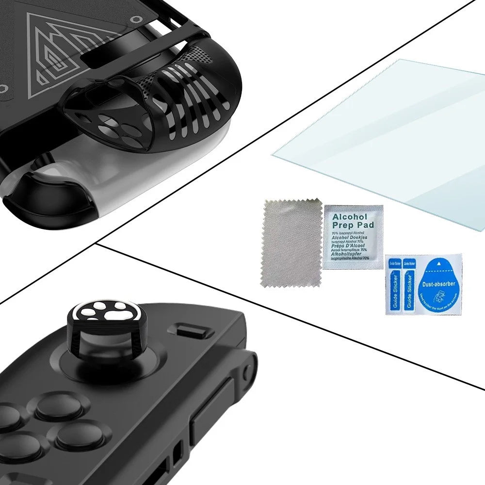 For Nintendo Switch 2 Game Console TPU + PC Protective Case with Screen Protector and Joystick Caps - 5