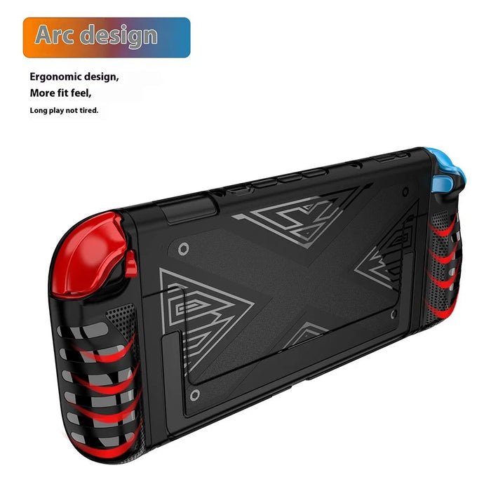 SW2D07 For Nintendo Switch 2 Game Console Protective Case TPU + PC Full Protection Anti Drop Cover - Black - 4