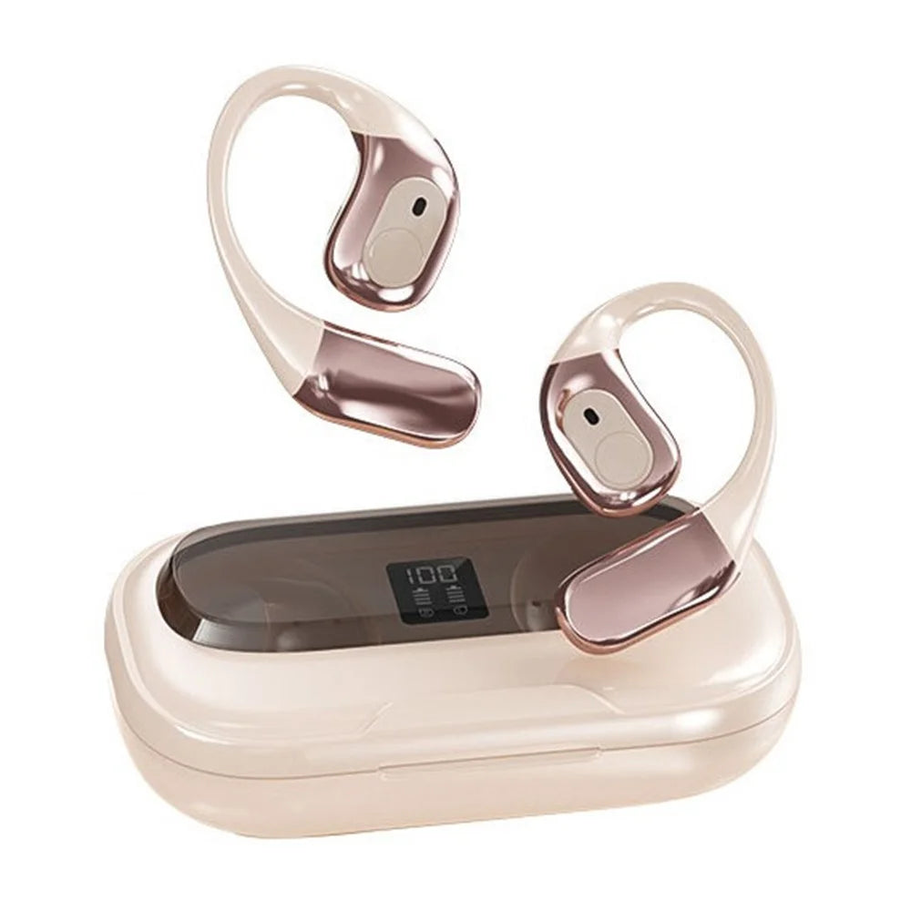 T23 Bluetooth-Compatible Headset Noise Cancelling Multi Language Translation Calling Music Wireless Earphones - Nude - 1